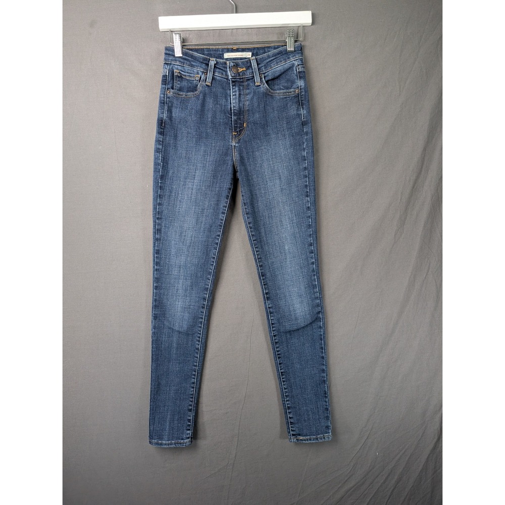 Levi's 721 High Rise Skinny Jeans Dark Indigo‎ Blue 26